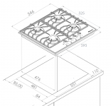 Варочная панель Kuppersberg FQ 601 C