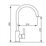 СМЕСИТЕЛЬ LONGRAN LOGIC LM2102, STAINLESS STEEL