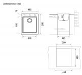  Мойка Longran CUBE CUG410.500 