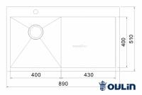 Мойка Oulin OL-FTL101R (под заказ)
