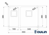 Мойка Oulin OL-0369L/R - под заказ