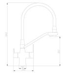 Смеситель ZORG SH 903-8 SATIN  белый излив