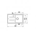 STONE 50 B-TG 1B 1D METALLIC GREY 
