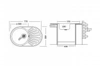 Мойка UKINOX Фаворит FAL770.480 -GT8K LINE 
